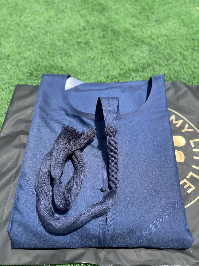 Mens Navy Blue Emirati Thobe