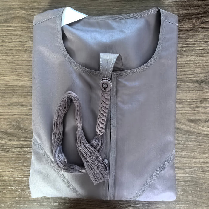 Mens Steel Grey Emirati Thobe