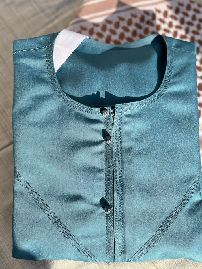 Mens Turquoise Majesty Emirati Thobe