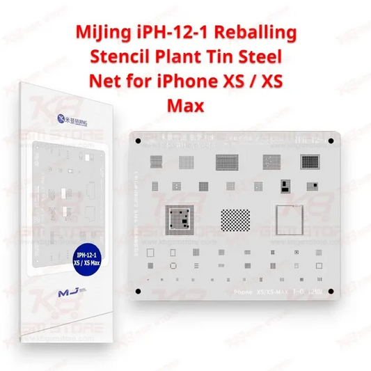MiJing iPH-12-1 Reballing Stencil Plant Tin Steel Net for iPhone XS / XS Max