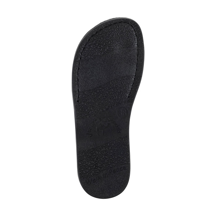 Mikayla - Open Toe Fisherman-Style Sandal | Black