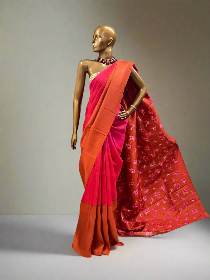 Mila ombre kanchi silk saree