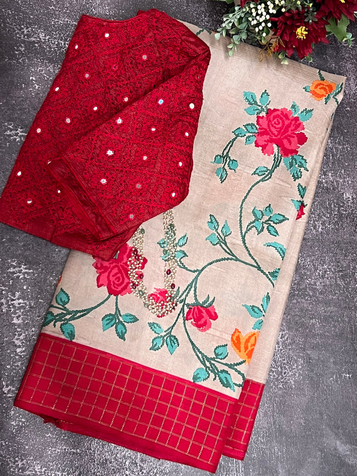 Mila rose garden saree