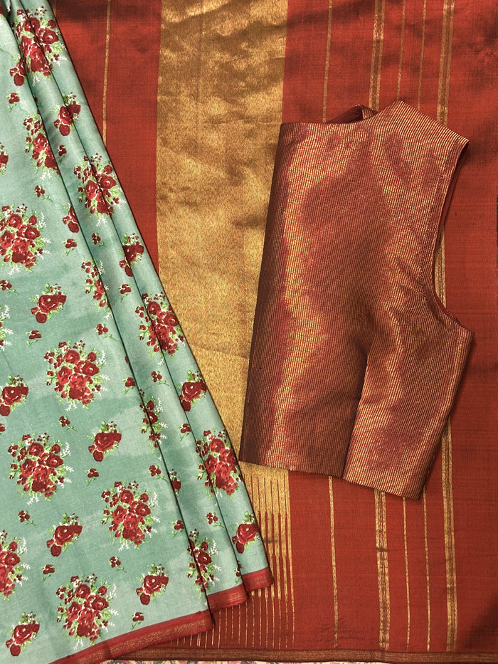 Mila Sage Garden Kanchipuram Silk Saree