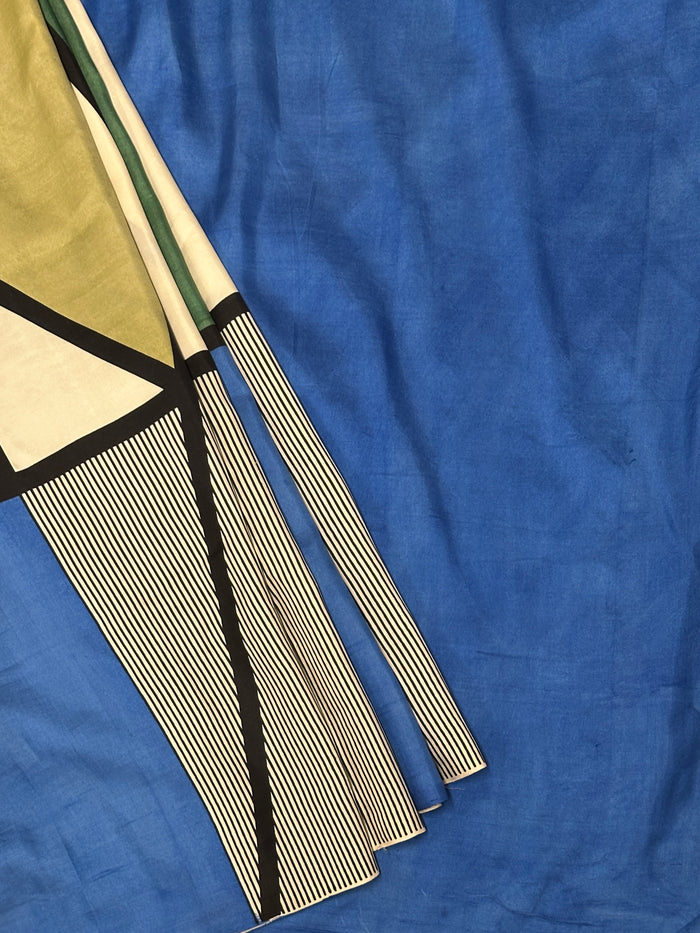 Mila Striped Contemporary Kanchipuram Silk Saree