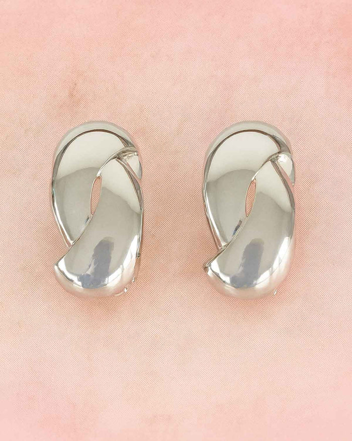 Miriam Ladies Silver Effect Clip On Earrings - Country Collection