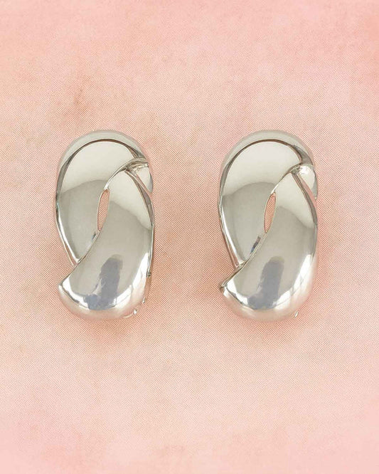 Miriam Ladies Silver Effect Clip On Earrings - Country Collection