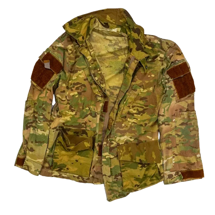 Modified Multi Camo Field Shirt - Large, Item 1 - Film Production Used - Field Shirts