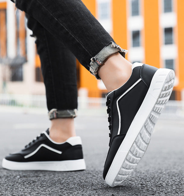 MS990 - Korean White Casual Shoes