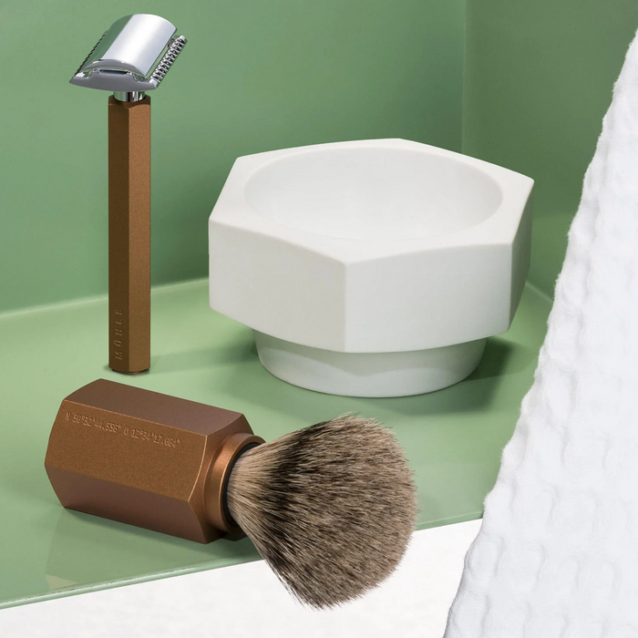 Muhle Hexagon RNHXG White Porcelain Shaving Bowl