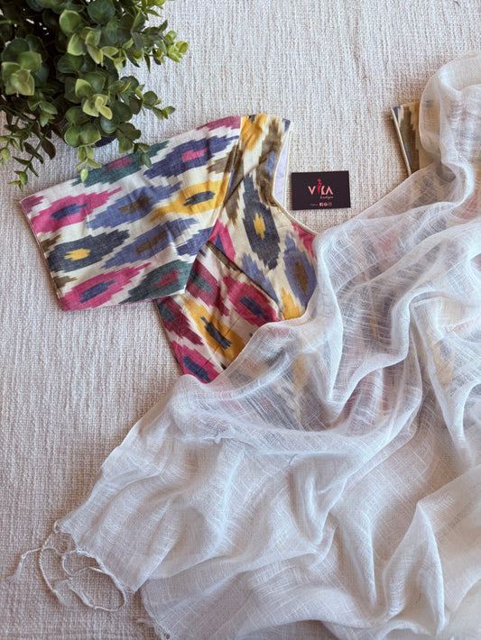 Multicolour ikat blouse