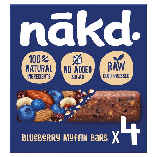 Nakd Blueberry Muffin Bar - Multipack (35gx4)