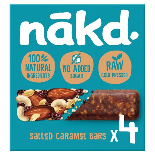 Nakd Salted Caramel Bar Multipack (35gx4)