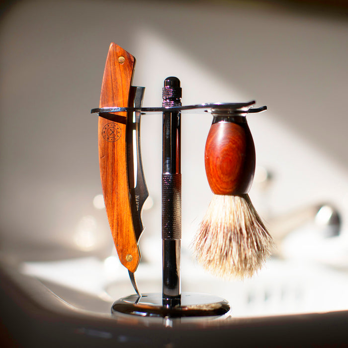 Naked Armor Straight Razor Stand Kit 3 Pieces.