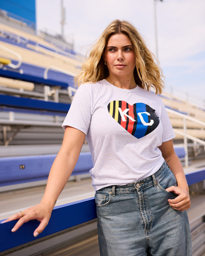 Ash NASCAR KC Heart T-Shirt