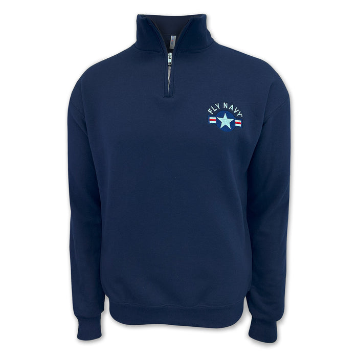 Navy Fly Navy Fleece 1/4 Zip (Navy)