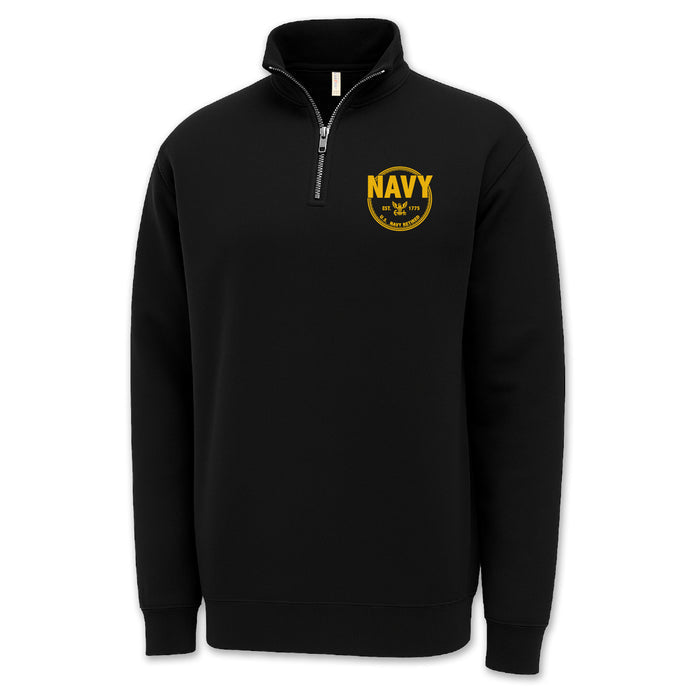 Navy Retired Left Chest 1/4 Zip