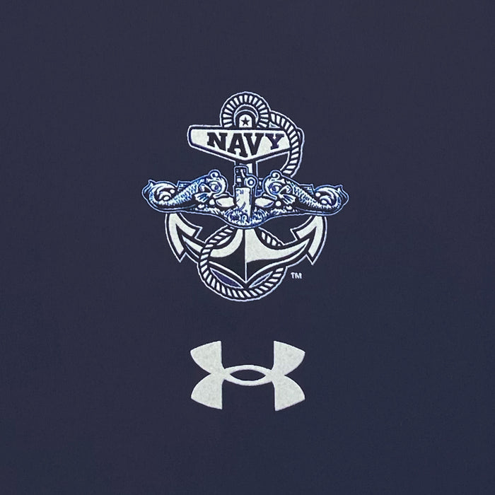 Navy Under Armour Anchor Silent Service Spine Long Sleeve T-Shirt (Navy)