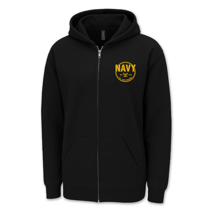 Navy Veteran Full Zip