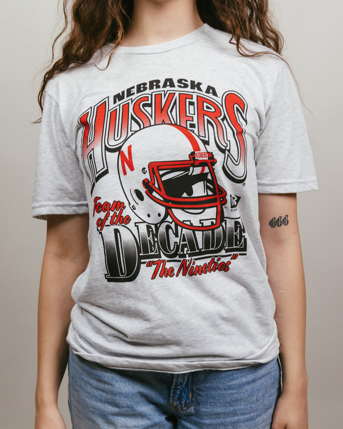 Nebraska Huskers Team of the Decade Ash T-Shirt Front