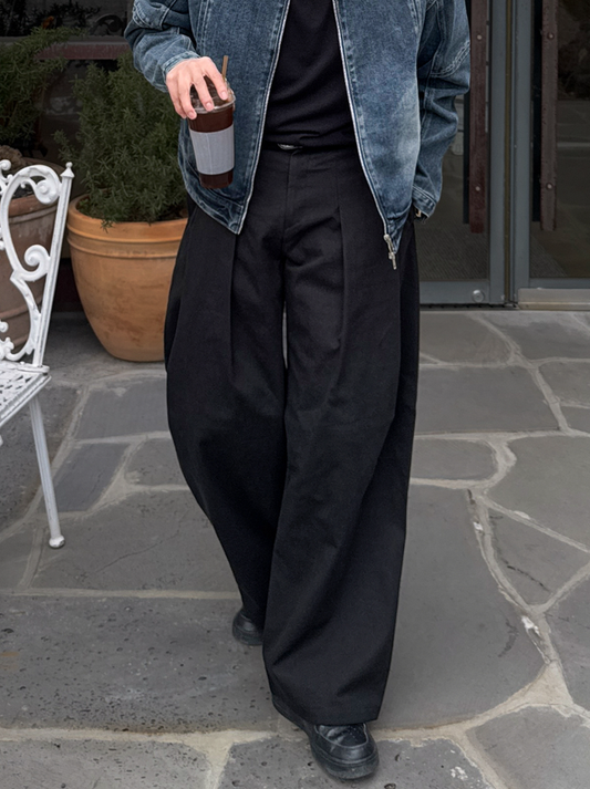 Neutral Wide Slacks