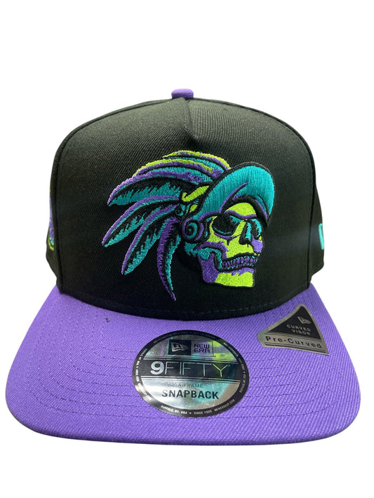 NEW ERA 9Fifty A-Frame Mexico Aztec Skull Warrior 2 Tone Snapback