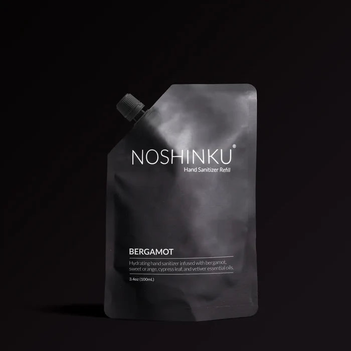 Noshinku Bergamot - Cypress Nourishing Sanitizer Travel Refill Pouch