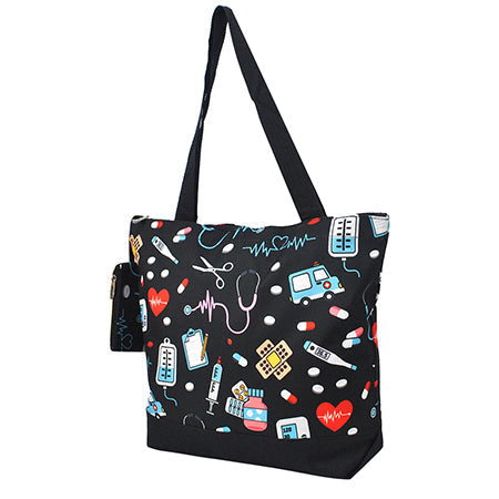 Nurse bags, Bags for nurses, gifts for nurse appreciation, gifts for nurses, nurse tote bag, nurse print on tote bags, nurse essentials