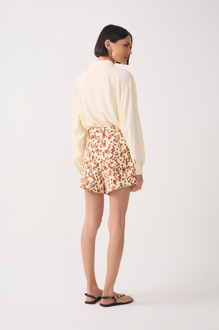 Off-White Pockets Belted Twill Shorts_5