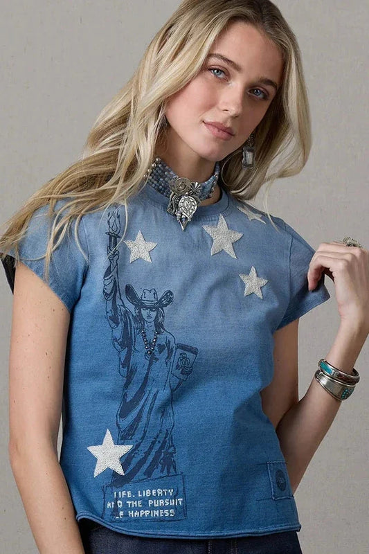 Old Flame of Freedom Tee by Double D Ranch