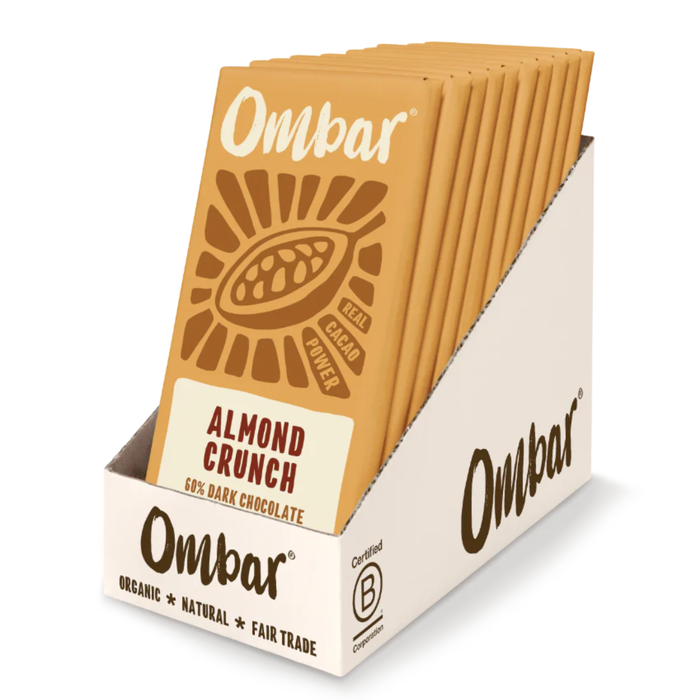 Ombar Almond Crunch Chocolate Bar 70g