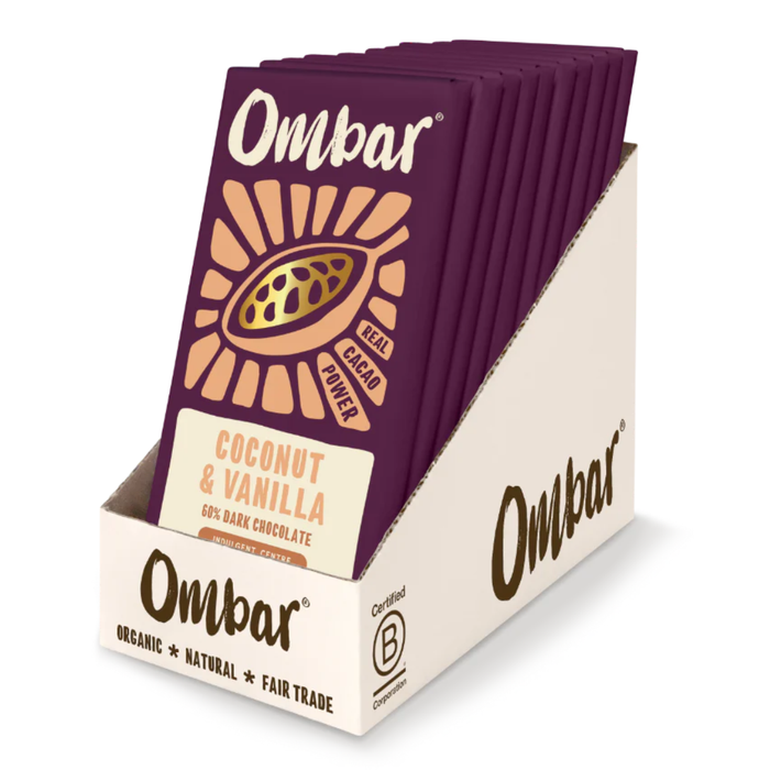 Ombar Centres Coconut Vanilla Chocolate 70g