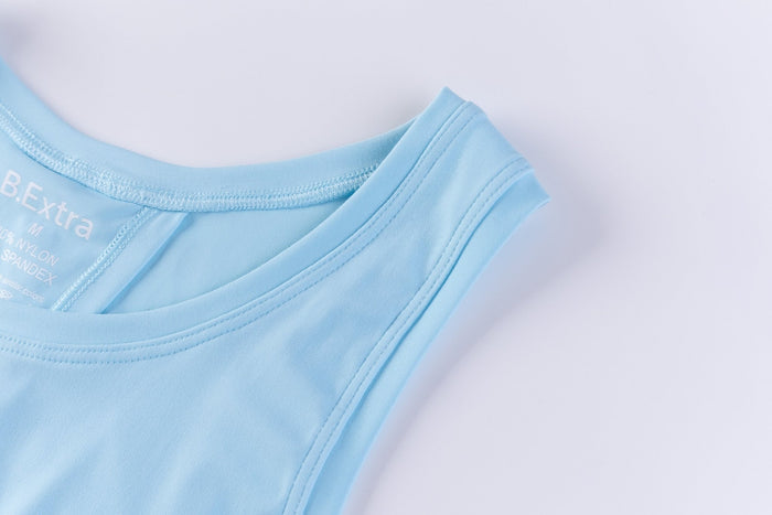 Open Back Tank Top - Airy Blue