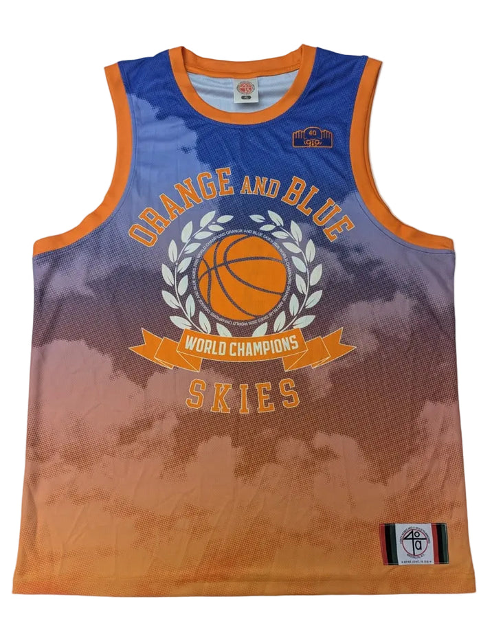 Orange & Blue Skies X Champion "Da Champs" Jersey | Official Spike Lee 40 Acres