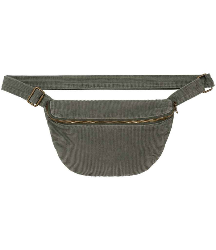 Organic Corduroy Faded Waist Bag - Bascora