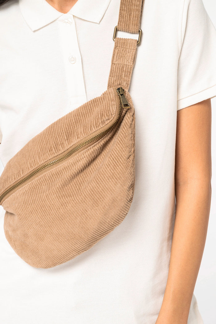 Organic Corduroy Faded Waist Bag - Bascora