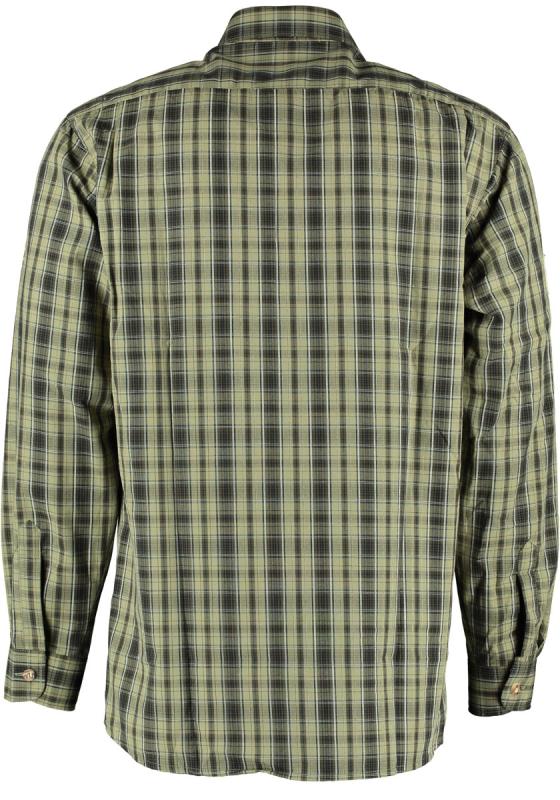 OS Trachten Men's Long Sleeve Regular Fit Shirt "Bruce" olive
