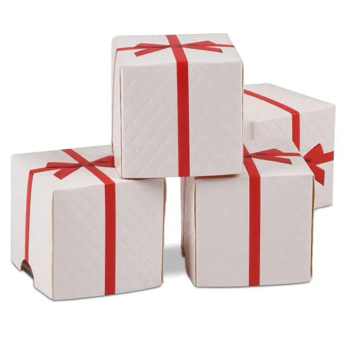 Padded Gift Cube - White - 2.2 in., 5.4 oz
