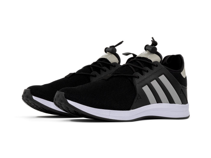 Paq 6 Pares Tenis 018 Negro Plata 22/25.5