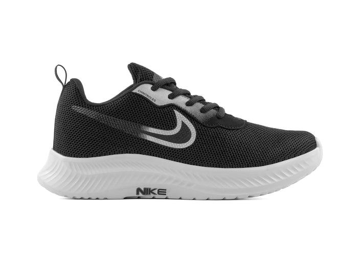 Paq 6 Pares Tenis 026 Negro Plata Negro 25/28.5