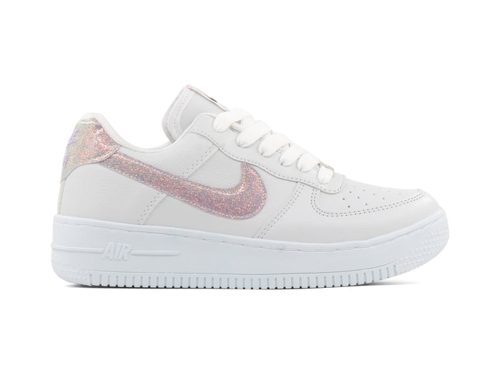 Paq 6 Pares Tenis 270 Blanco Lila Glitter 23/26.5