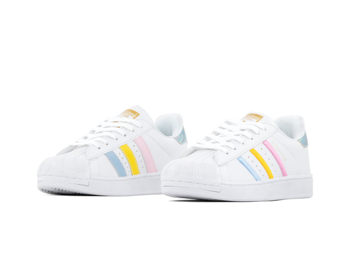 Paq 6 Pares Tenis Concha Blanco Glass 23/26.5