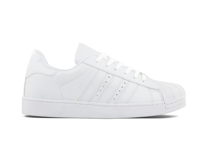Paq 6 Pares Tenis Concha Blanco Total 26/29.5