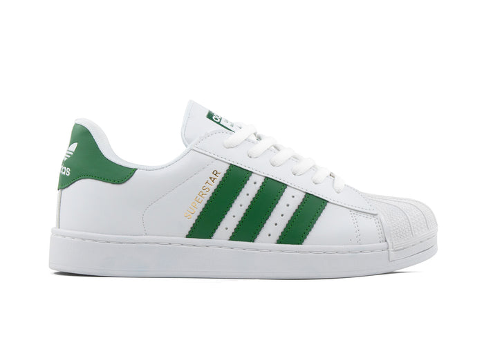 Paq 6 Pares Tenis Concha Blanco Verde 26/29.5