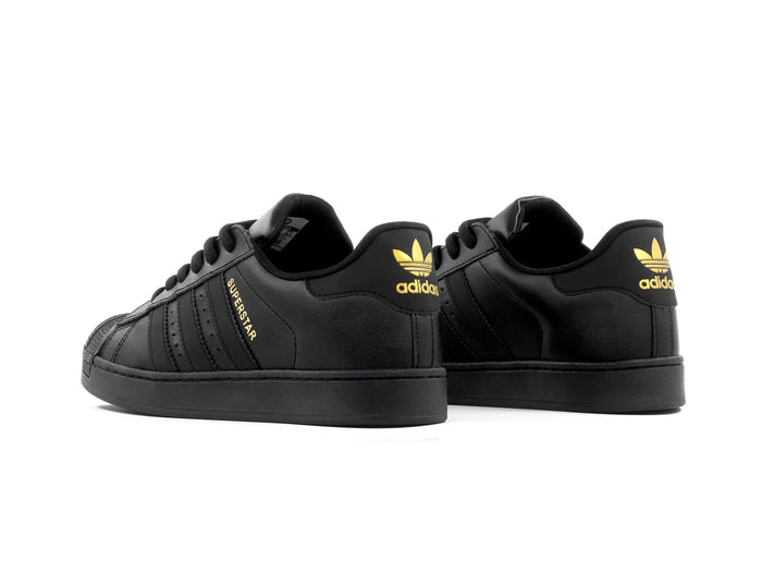 Paq 6 Pares Tenis Concha Negro Oro 26/29.5