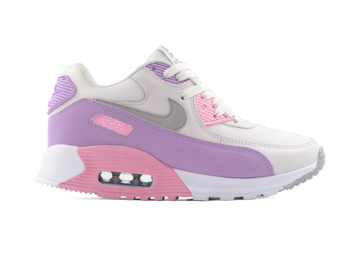 Paq 6 Pares Tenis Max 90 Blanco Lila 23/26.5