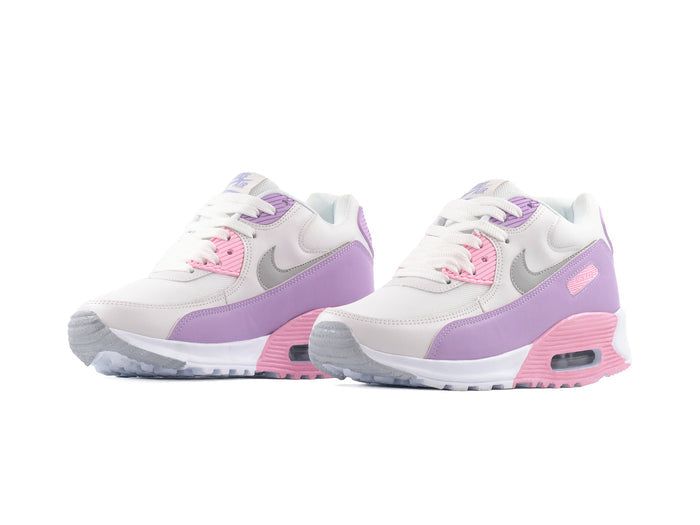 Paq 6 Pares Tenis Max 90 Blanco Lila 23/26.5