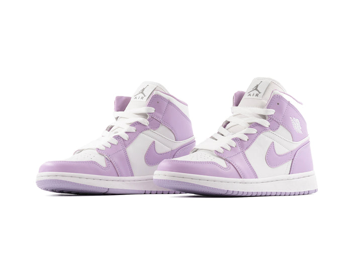 Paq 6 Pares Tenis Retro 1 Blanco Lila 22/25.5