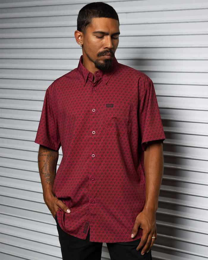 Party Hammers Party Shirt - Maroon & Black - Dixxon Flannel Co.