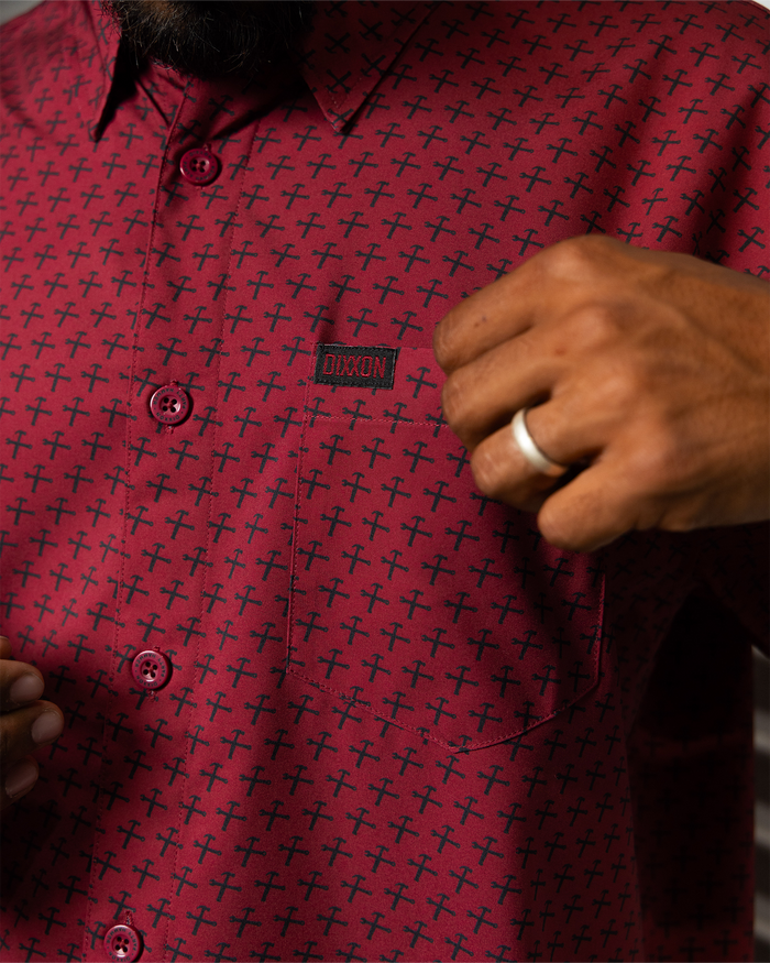 Party Hammers Party Shirt - Maroon & Black - Dixxon Flannel Co.